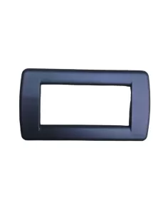 Vimar 16754.28 Plaque 4 modules, métal bleu, Euro